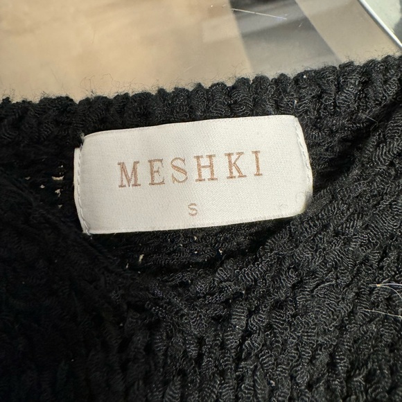 MESHKI | Mary Knit Bralette in Black - Picture 3 of 3